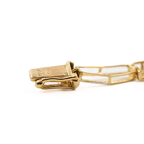 Bracelet Bracelet en or jaune 18 carats pavé de diamants 58 Facettes 2173029CN