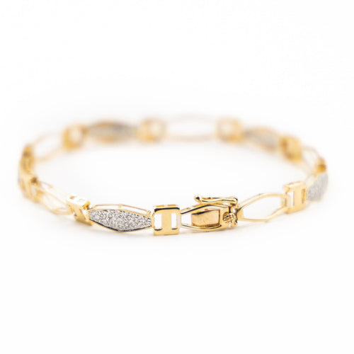 Bracelet Bracelet Or jaune, Or blanc Diamant 58 Facettes 2173029CN