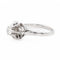 Bague 53 Bague solitaire en or blanc 18 carats avec diamant brillant 0,34 ct 58 Facettes 2179643CN