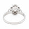 Bague 53 Bague solitaire en or blanc 18 carats avec diamant brillant 0,34 ct 58 Facettes 2179643CN