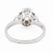 Bague 53 Bague solitaire en or blanc 18 carats avec diamant brillant 0,34 ct 58 Facettes 2179643CN