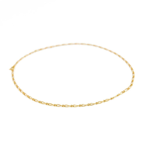 Collier Collier maille Figaro en or jaune 18 carats 58 Facettes 2201482CN