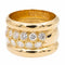 Bague 53 Bague bandeau en or jaune 18 carats sertie de diamants 58 Facettes 2201583CN