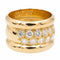 Bague 53 Bague bandeau en or jaune 18 carats sertie de diamants 58 Facettes 2201583CN