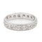 Bague 53 Alliance - Bague en or blanc 18 carats et diamants 58 Facettes 2201713CN