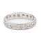 Bague 53 Bague Alliance Or blanc Diamant 58 Facettes 2201713CN