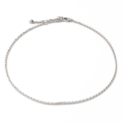 Collier Bulgari - Collier maille forçat en or blanc 18 carats 58 Facettes 2201964CN