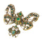 Pendentif Pendentif nœud baroque vers 1650 en or jaune 18 K et émeraudes 58 Facettes 22033-0106