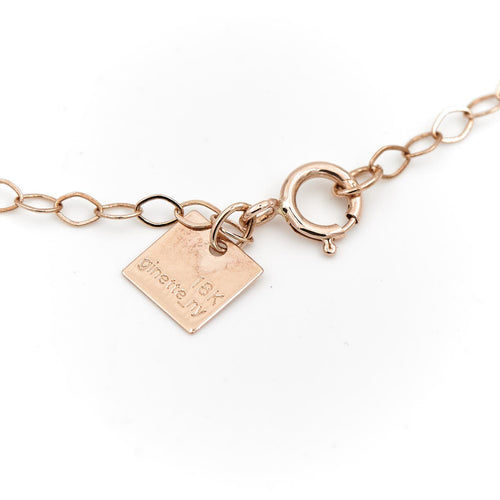 Bracelet Ginette NY Little Circle - Bracelet en or rose 18 carats 58 Facettes 2203309CN