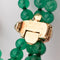 Bracelet Van Cleef & Arpels - Bracelet en or jaune et chrysoprase pavé de diamants 58 Facettes