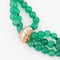Bracelet Van Cleef & Arpels - Bracelet en or jaune et chrysoprase pavé de diamants 58 Facettes