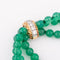 Bracelet Van Cleef & Arpels - Bracelet en or jaune et chrysoprase pavé de diamants 58 Facettes