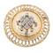Pendentif Pendentif Broche Or rose, Platine Diamant 58 Facettes 2208889CN