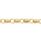 Bracelet Bracelet maille forçat double alternée en or jaune et blanc 18 carats 58 Facettes 2210113CN