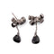 Boucles d'oreilles Pomellato - Boucles d'oreilles nœuds Forever en or gris noirci, onyx et diamants noirs 58 Facettes