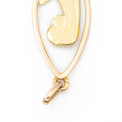 Pendentif Pendentif religieux Vierge Marie en or jaune 18 carats 58 Facettes 2210174CN