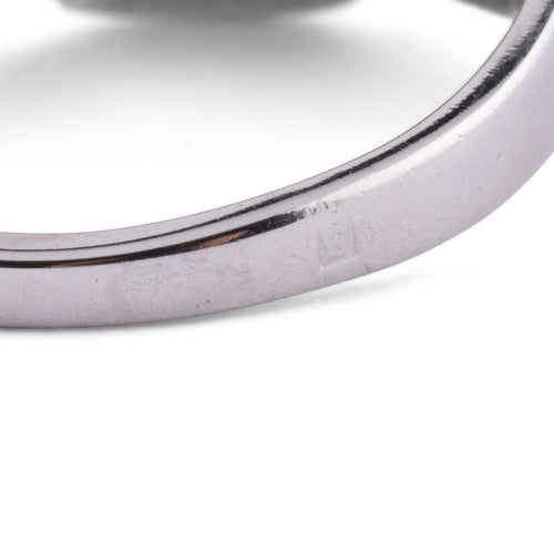 Bague 51 Bague dôme en platine et diamants 58 Facettes 1