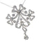 Pendentif Belle Époque - Broche-pendentif convertible nœud en platine et diamants 58 Facettes 22152-0220