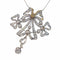Pendentif Belle Époque - Broche-pendentif convertible nœud en platine et diamants 58 Facettes 22152-0220