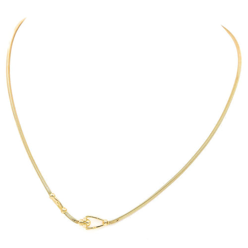 Collier Collier maille miroir en or jaune 18 carats 58 Facettes 2217574CN