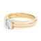 Bague 53 Bague en or jaune et or blanc 18 carats sertie d’un diamant 58 Facettes 2218648CN