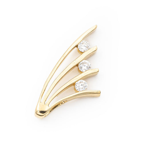 Pendentif Pendentif en or jaune 18 carats avec diamants 58 Facettes 2218831CN