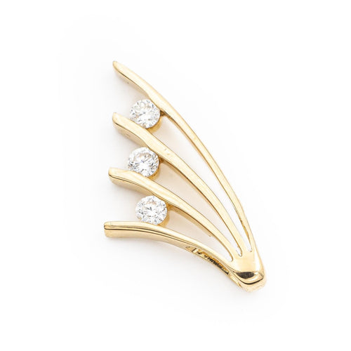 Pendentif Pendentif en or jaune 18 carats avec diamants 58 Facettes 2218831CN
