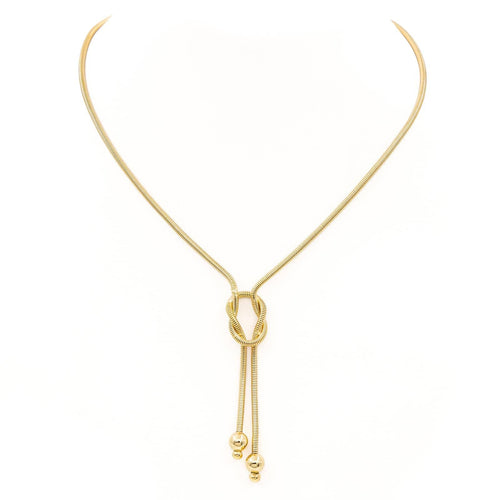 Collier Collier négligé maille serpent en or jaune 18 carats 58 Facettes 2220298CN