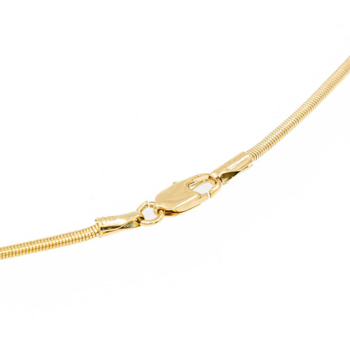 Collier Collier négligé maille serpent en or jaune 18 carats 58 Facettes 2220298CN