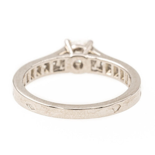 Bague 47 Cartier 1895 - Bague solitaire en platine et diamants 58 Facettes 2220708CN