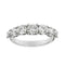 Bague 50 Bague alliance demi-éternité 7 diamants en or blanc 18 ct 58 Facettes 22213