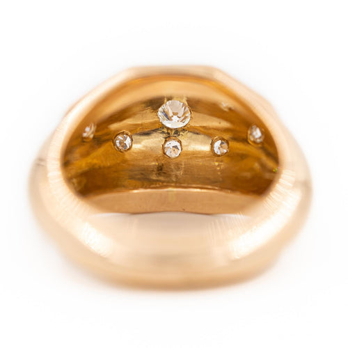 Bague 55 Bague boule en or rose 18 carats sertie de diamants 58 Facettes 2229026CN