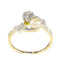 Bague 55 Bague Toi et Moi Belle Époque en or jaune 18K, diamants et perle 58 Facettes 22298-0303