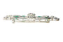 Broche Broche Art déco en platine avec diamants et émeraudes 58 Facettes 22304-0133