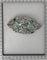 Broche Broche Art déco en platine avec diamants et émeraudes 58 Facettes 22304-0133