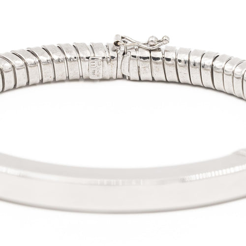 Bracelet Bracelet maille tubogas en or blanc 18 carats 58 Facettes 2231637CN