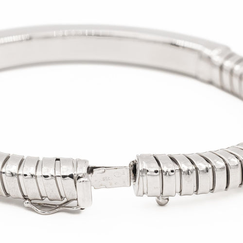 Bracelet Bracelet Maille tubogas Or blanc 58 Facettes 2231637CN