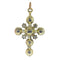 Pendentif Croix géorgienne - Pendentif en diamants taille rose et table 58 Facettes 22332-0140