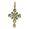 Pendentif Croix géorgienne - Pendentif en diamants taille rose et table 58 Facettes 22332-0140