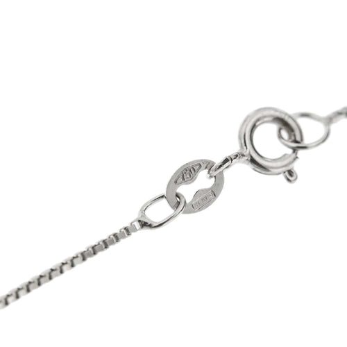 Collier Collier solitaire - Chaîne vénitienne en or blanc 18 ct et diamant 0,50 ct 58 Facettes 22378