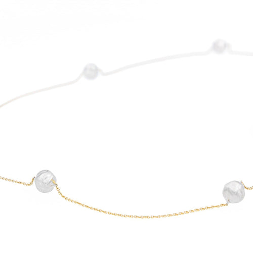 Collier Collier sautoir en or jaune et or blanc 18 carats 58 Facettes 2238631CN