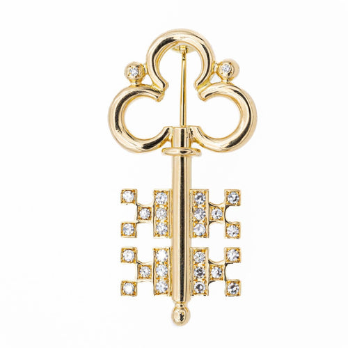 Broche Broche Clé Or jaune Diamant 58 Facettes 2238634CN