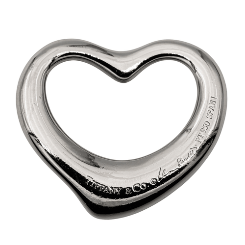 Pendentif Tiffany & Co Pendentif Open Heart par Elsa Peretti Platine Diamant 58 Facettes 2238635CN