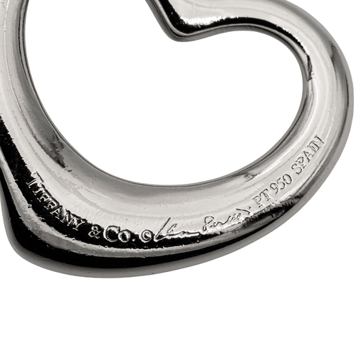 Pendentif Tiffany & Co Pendentif Open Heart par Elsa Peretti Platine Diamant 58 Facettes 2238635CN