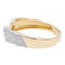 Bague 53 Bague en or jaune et or blanc 18 carats sertie de diamants 58 Facettes 2238742CN