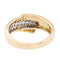 Bague 53 Bague en or jaune et or blanc 18 carats sertie de diamants 58 Facettes 2238742CN