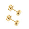 Boucles d'oreilles Boucles d’oreilles point lumineux en or jaune 18 kt et diamants 0,30 ct 58 Facettes 22393