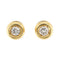 Boucles d'oreilles Boucles d’oreilles point lumineux en or jaune 18 kt et diamants 0,30 ct 58 Facettes 22393
