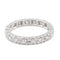 Bague 57 Alliance - Bague tour complet en or blanc 18 carats et diamants 58 Facettes 2242414CN