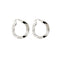 Boucles d'oreilles Boucles d’oreilles à bord ondulé en or blanc 18 ct 58 Facettes 22479